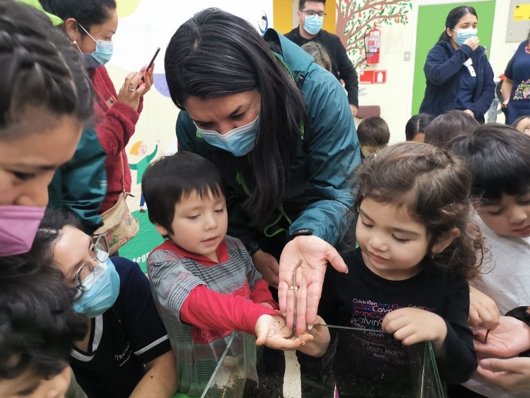 Niños y niñas de Los Ríos aprenden del recurso suelo junto al SAG e Integra