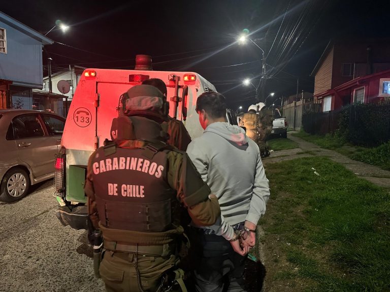 Carabineros de Los Ríos suma 2741 detenciones este año