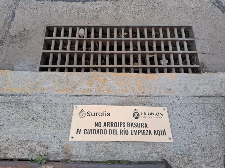 Inauguran novedosa placa en La Unión que llama a cuidar el río Bueno