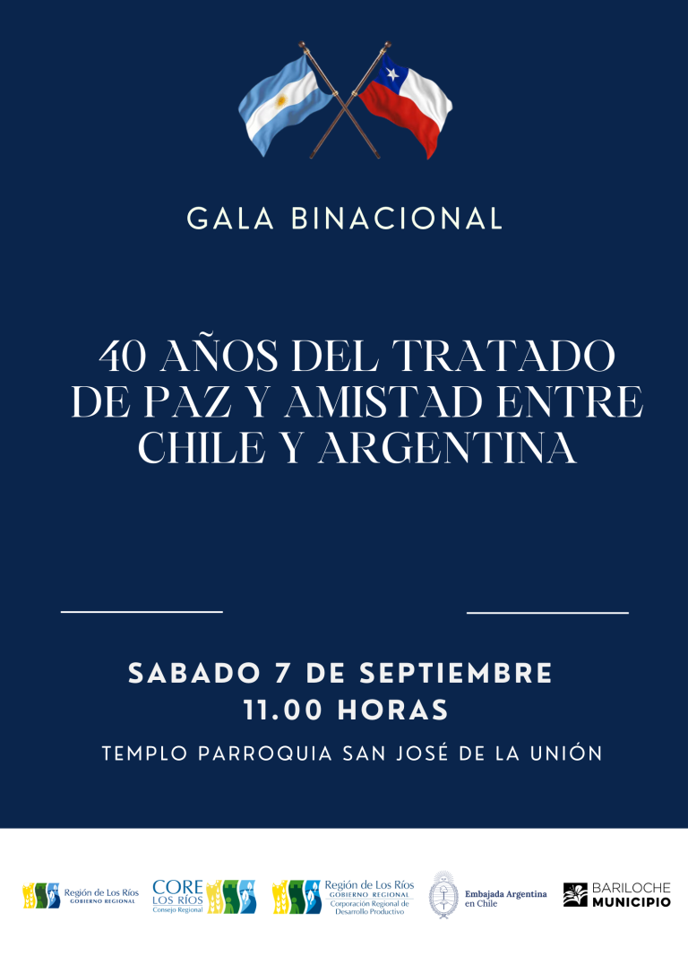 La Unión celebrará 40 Años de Paz entre Chile y Argentina con importantes actividades culturales