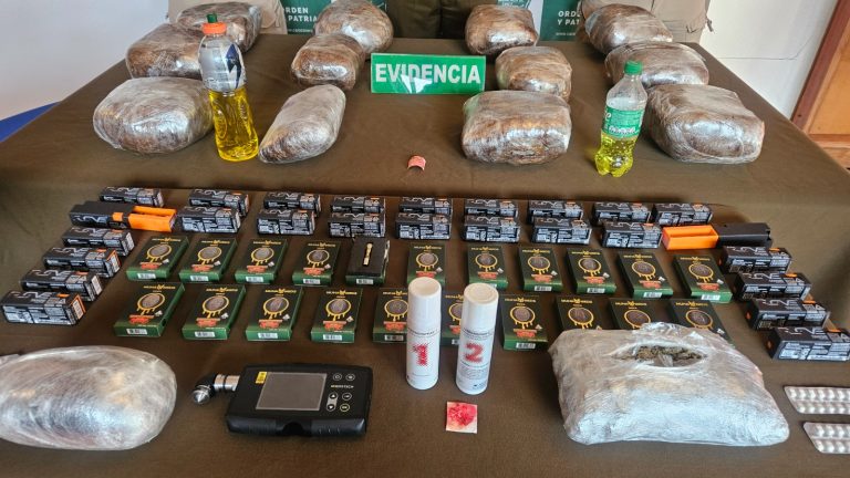 Carabineros del OS7 decomisó más de 14 kilos de drogas