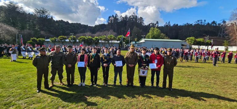 Liceo Armando Robles ganó concurso regional de Bandas de Guerra Escolar organizado por Carabineros