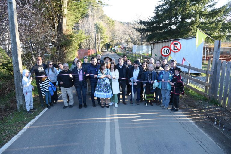 MOP inaugura nuevo asfaltados en acceso a Bonifacio y la Ruta Chabelita-Punucapa