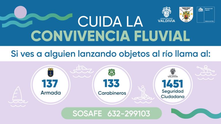 Con televigilancia, patrullajes y señaléticas custodian las actividades fluviales