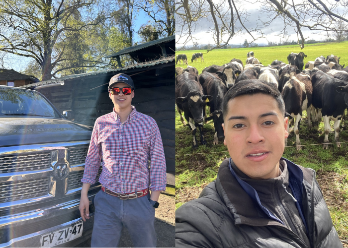 Dos estudiantes de liceo agrícola de La Unión viajaron a Estados Unidos para realizar su práctica profesional