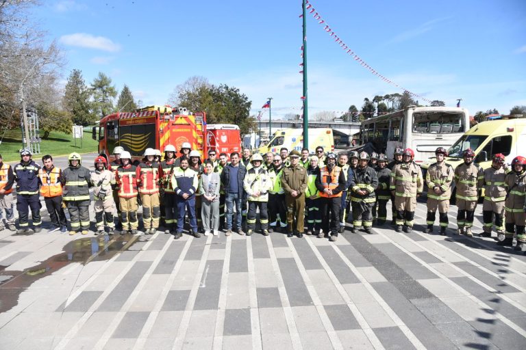 Con simulacro de accidente de tránsito autoridades de Los Ríos llaman a la prevención en Fiestas Patrias