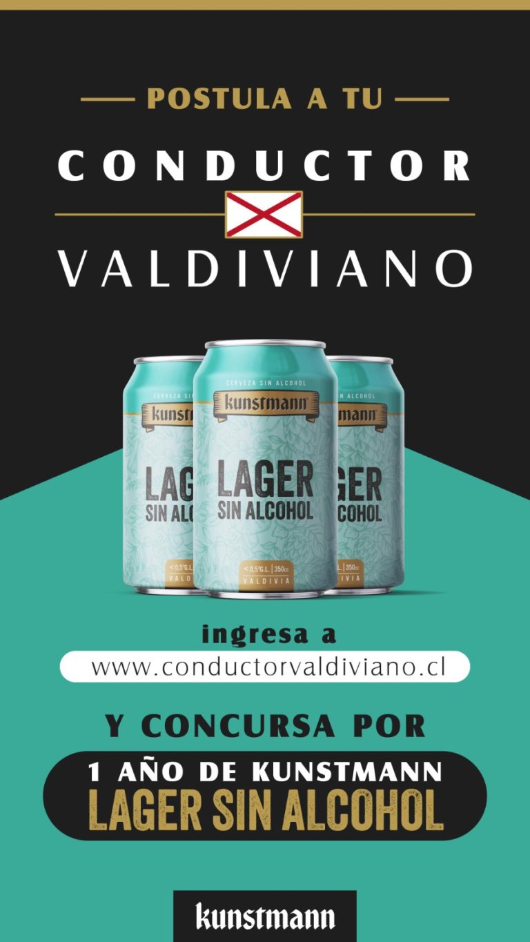 Kunstmann premiará con un año de cerveza sin alcohol a conductores responsables en Fiestas Patrias