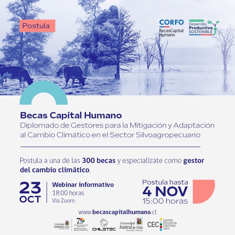 CEC y Facultad de Ciencias Agrarias invitan a postular a programa sobre Cambio Climático