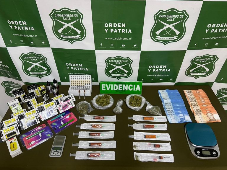 Detienen en Mariquina a hombre por microtráfico: incautan droga y dinero