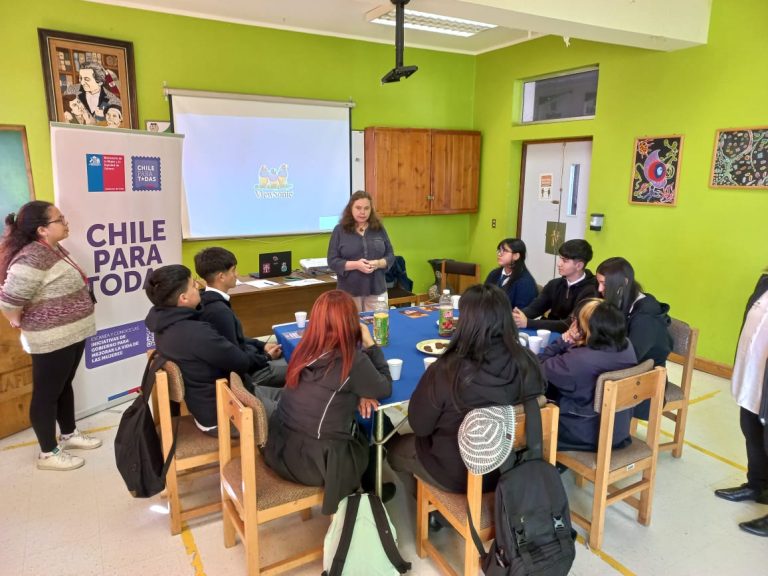 Alumnos de Máfil participaron en el diseño de la campaña contra la violencia hacia las mujeres 2024