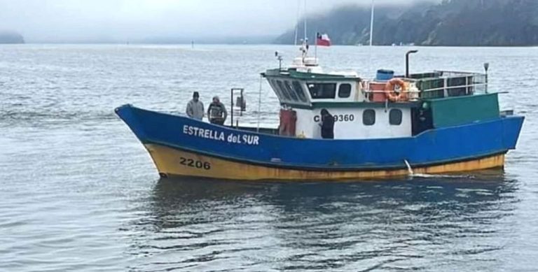 Fiscalía de Los Ríos suma a la FACh a la búsqueda de 5 pescadores desaparecidos