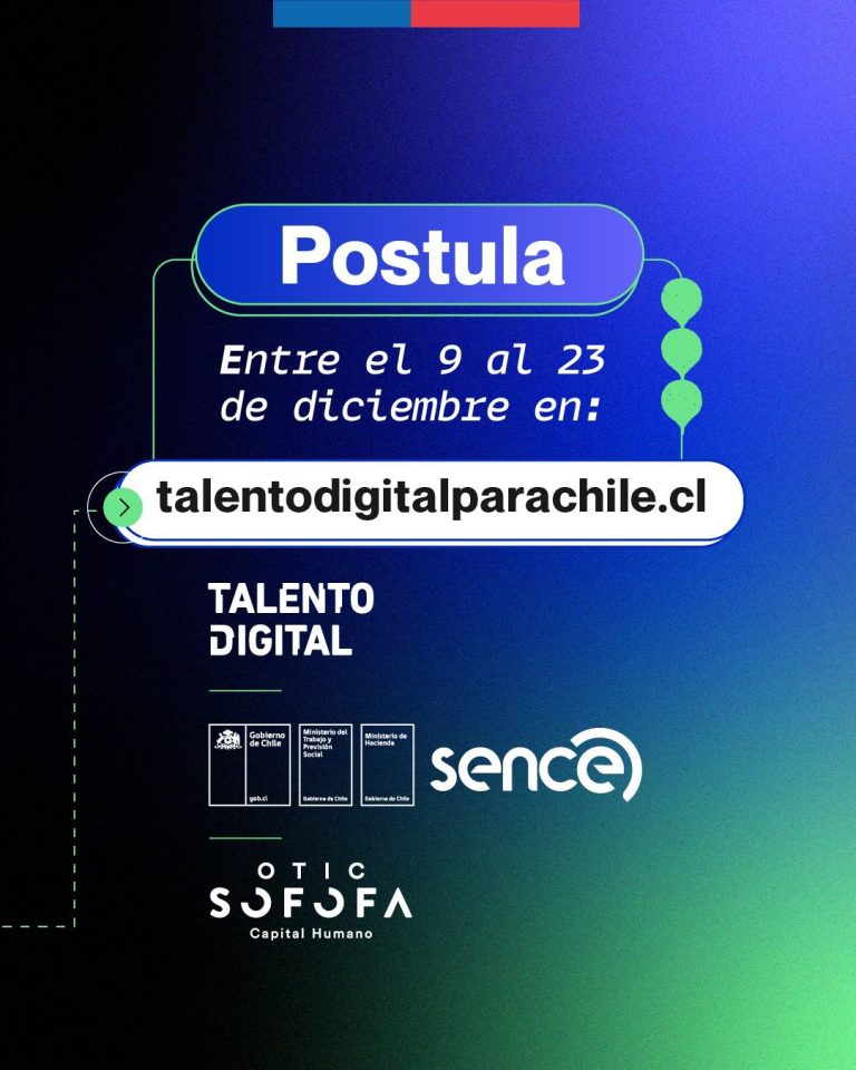 Invitan a postular a las 2.400 becas gratuitas y online del programa Talento Digital que imparte SENCE