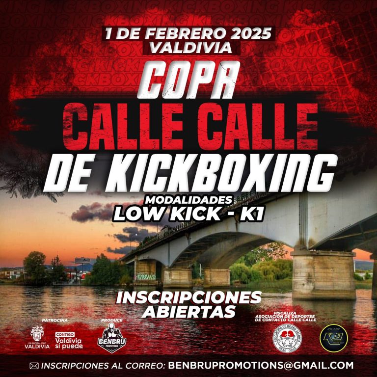 Valdivia se prepara para la primera Copa Calle Calle de Kickboxing