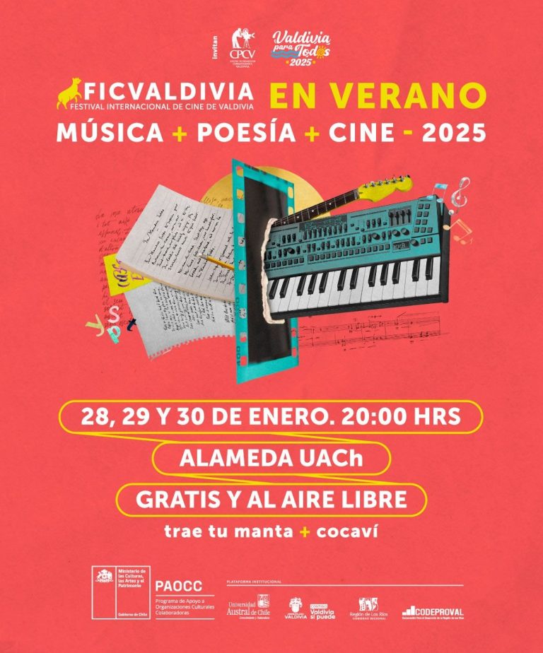Diez años de FICValdivia en verano se celebrarán con tres días de cine al aire libre