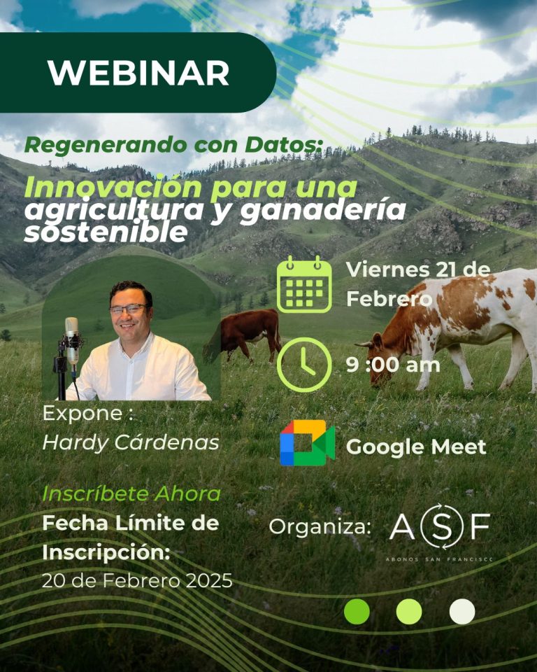 Regeneración con Datos: Innovación para una Agricultura y Ganadería Regenerativa
