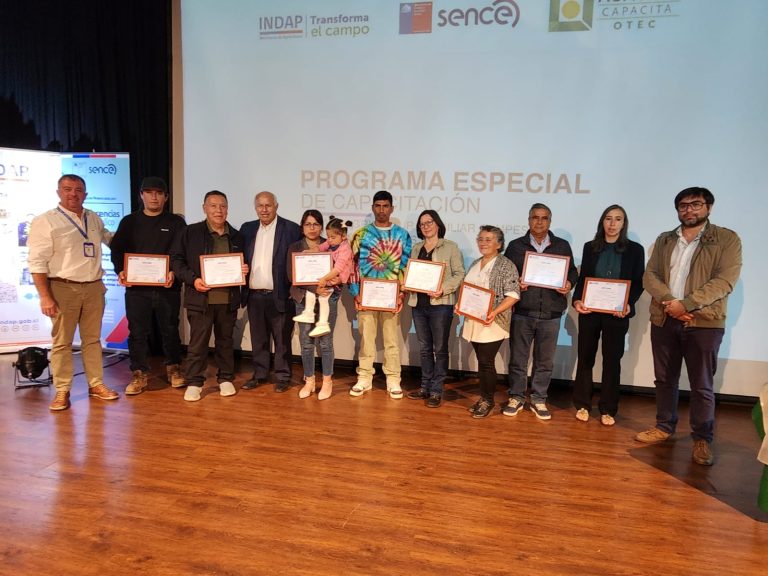 125 personas de la región fueron capacitadas tras convenio entre Sence e Indap