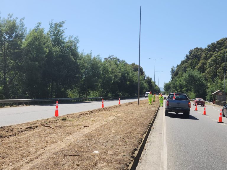 Las temperaturas del verano permiten a la Dirección de Vialidad MOP realizar obras de conservación en distintos puntos