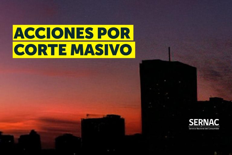 SERNAC inicia proceso de protección tras corte y llama a consumidores a reclamar por perjuicios