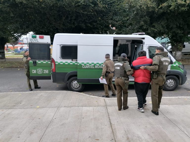 Carabineros de Río Bueno detiene a sujeto por homicidio frustrado tras agresión con arma blanca