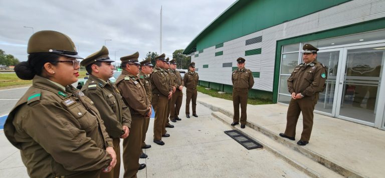 Dotación de la Tenencia Carreteras Valdivia Norte fue asignada y recibe capacitación para comenzar a operar