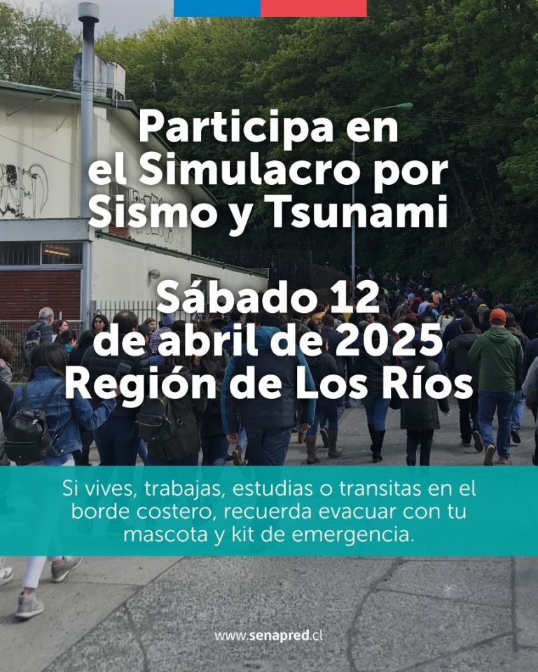 A prepararse: el próximo 12 de abril se desarrollará un nuevo simulacro de sismo y tsunami
