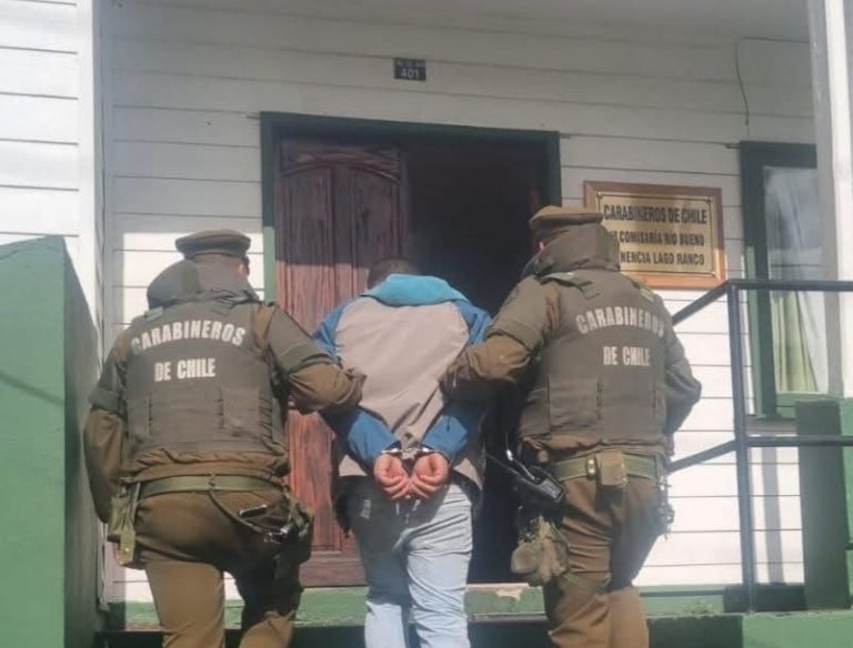 Detienen a presunto autor de homicidio en Lago Ranco: tenía orden de aprehensión vigente
