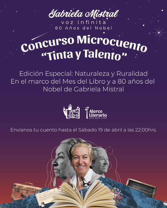 Concurso de Microcuentos “Tinta y Talento” celebra a Gabriela Mistral con especial foco en la naturaleza y la ruralidad
