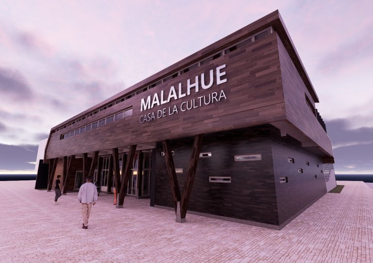 Presentan anteproyecto de la futura Casa de la Cultura en Malalhue