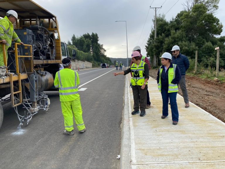 MOP termina pavimentaciones en trazado de 18 kilómetros de la Ruta Torobayo-Curiñanco en Valdivia 