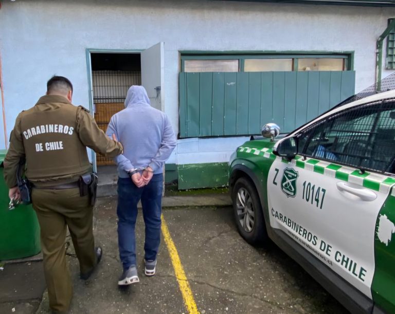 Carabineros de Valdivia detiene a seis personas por robo en domicilio del sector Los Pellines