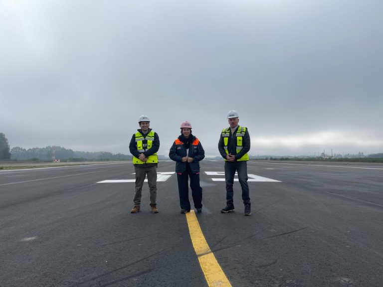 MOP adelanta en dos meses término reposición de asfaltos en Aeródromo Pichoy, para retomar frecuencia diaria de vuelos 