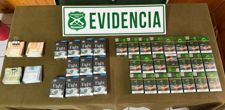 Detienen a mujer por contrabando de cigarros en Panguipulli