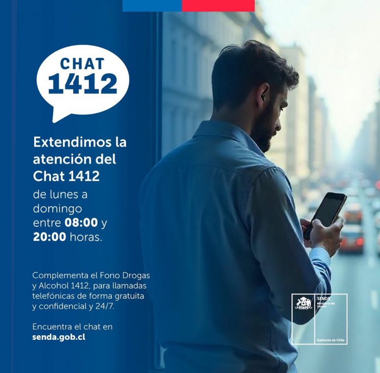 SENDA amplía atención del Chat 1412: ahora también disponible los fines de semana