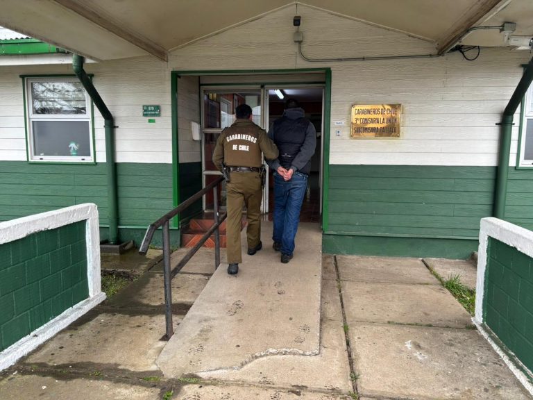 Detienen a hombre por robo con intimidación a menor de edad en Paillaco