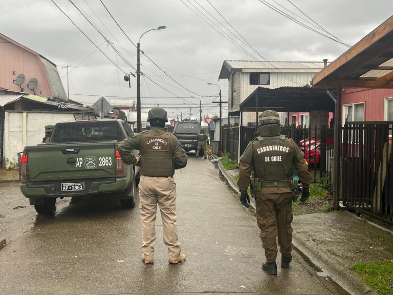 Carabineros del OS7 desarticula organización criminal en Valdivia