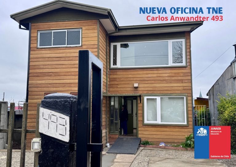 Nueva oficina TNE en Valdivia y La Unión comenzará atención este 1 de septiembre