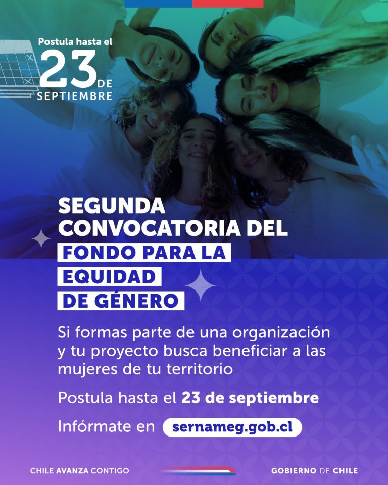 SernamEG Los Ríos abre segunda convocatoria para postular al Fondo para la Equidad de Género 2025