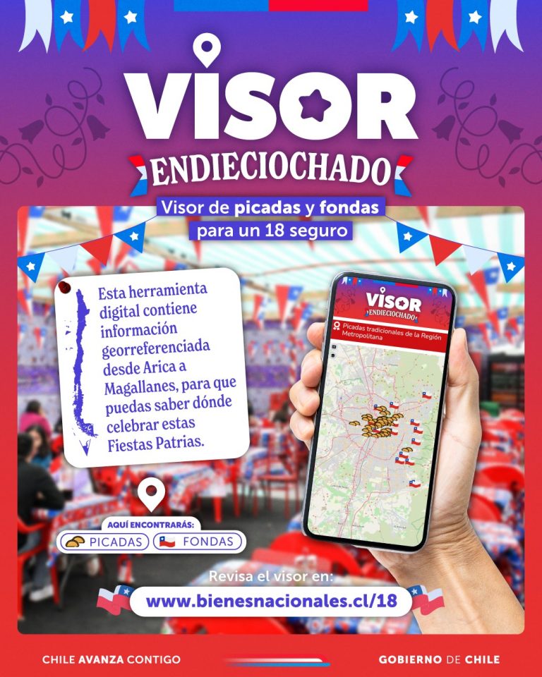 ¡Encuentra tu fonda! Gobierno lanza visor “Chile endieciochado”   