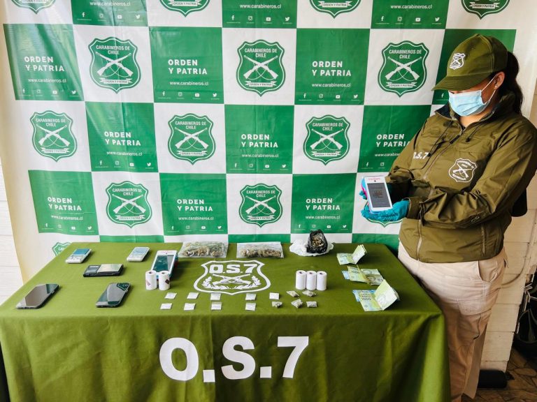 Carabineros desarticula puntos de microtráfico en La Unión