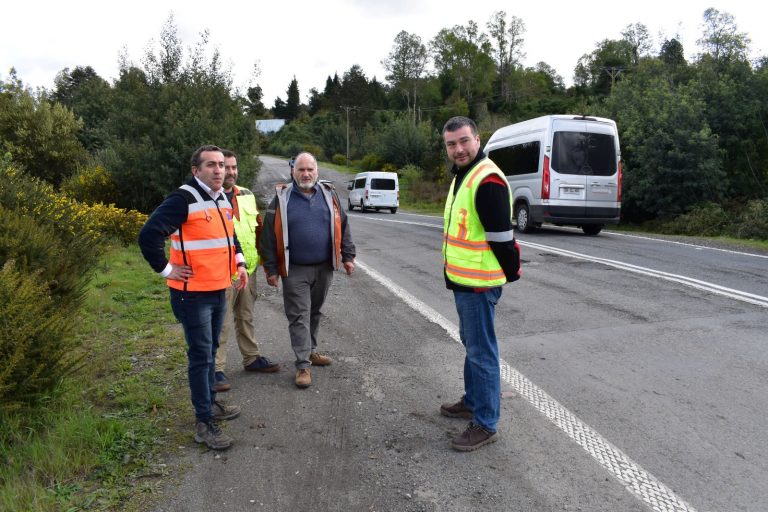 MOP inicia obra de solución definitiva para descenso de terreno en cruce de rutas Cabo Blanco-Las Marías y Valdivia-Mariquina 