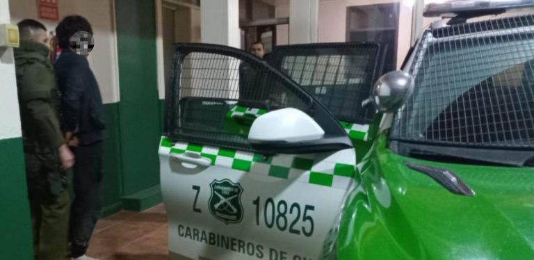 Detenido en Lanco por robo, retención y agresiones a mujer