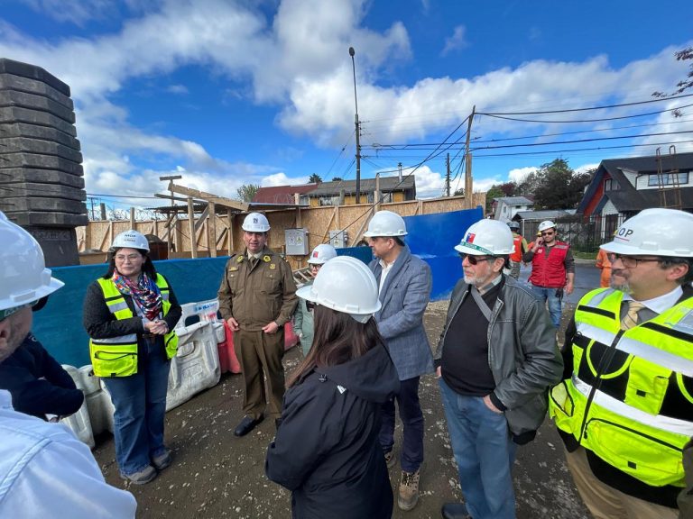 Con trabajos de obra gruesa avanza construcción de nuevo Retén de Carabineros en barrio Las Ánimas