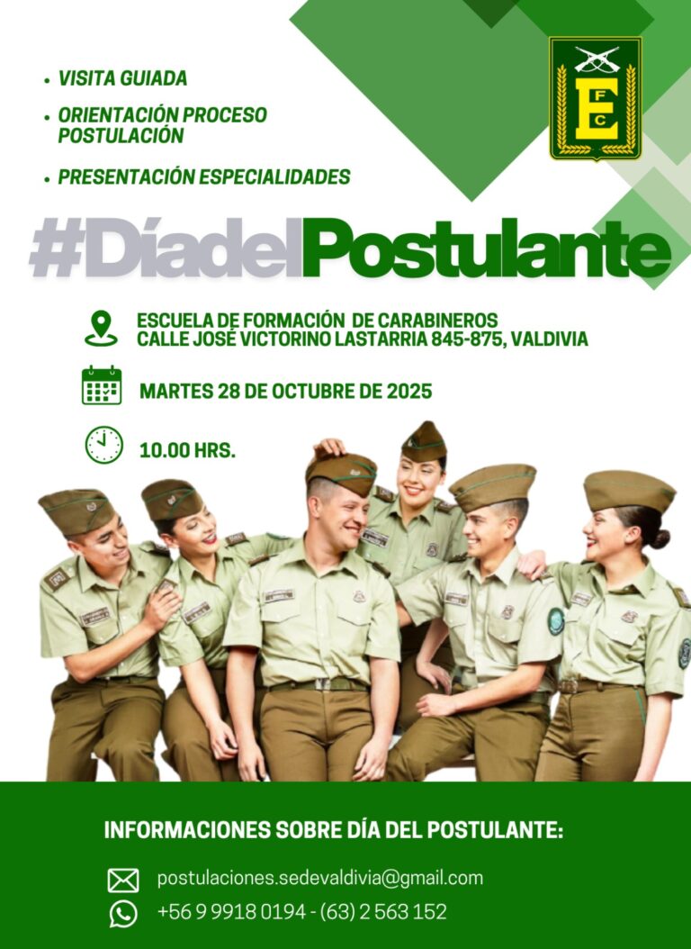 Escuela de Formación de Carabineros invita al “Día del Postulante”