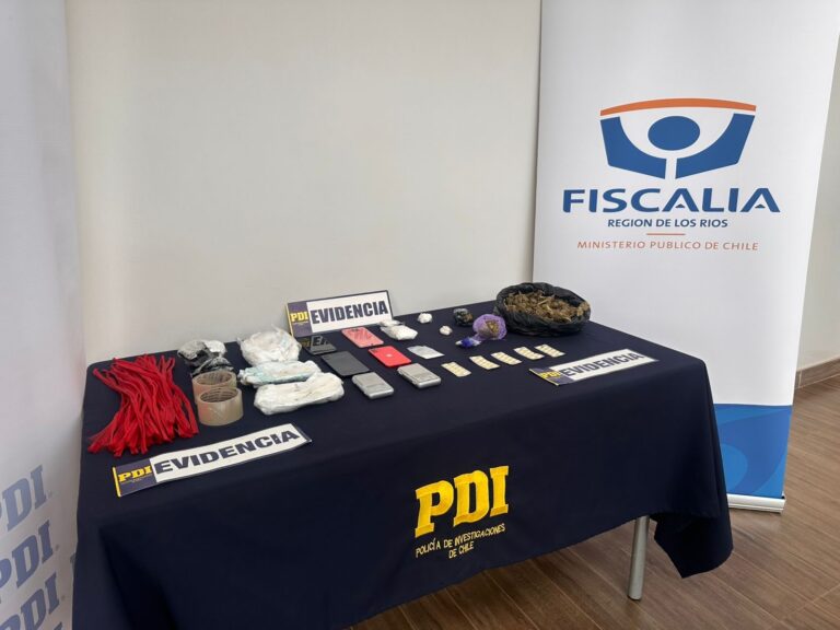 En prisión preventiva quedan extranjeros por tráfico de drogas hacia la cárcel de Valdivia: uno de ellos es integrante del Tren de Aragua