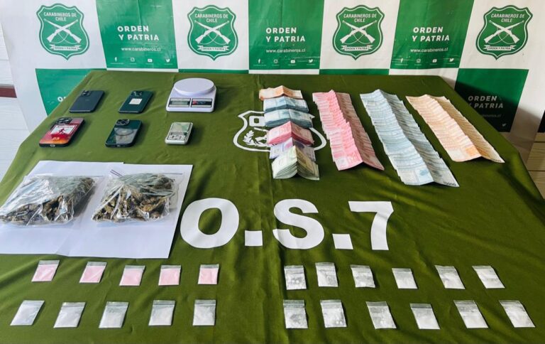 Carabineros del OS7 detuvo a integrantes de asociación dedicada al tráfico de drogas