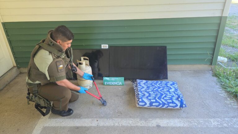 Carabineros detiene a tres implicados en robo a cabañas de Pilolcura: dos de ellos son menores de edad