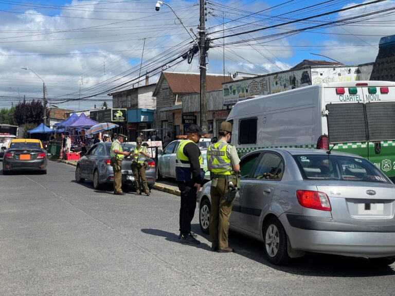 Carabineros de Los Ríos reporta 166 detenidos y disminución en delitos durante la semana 50