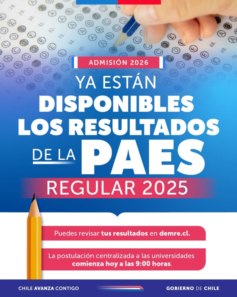 Resultados PAES 2025: Más de 4 mil estudiantes iniciaron su postulación a la educación superior