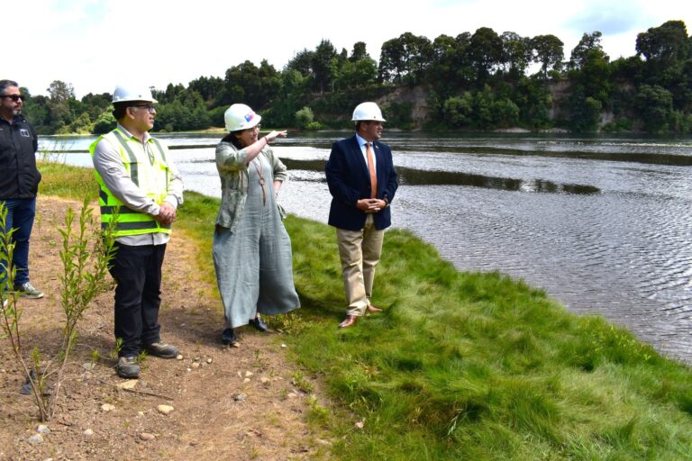 MOP entrega terreno e inicia construcción de nuevo puente Collilelfu 2, que mejorará conectividad de Los Lagos