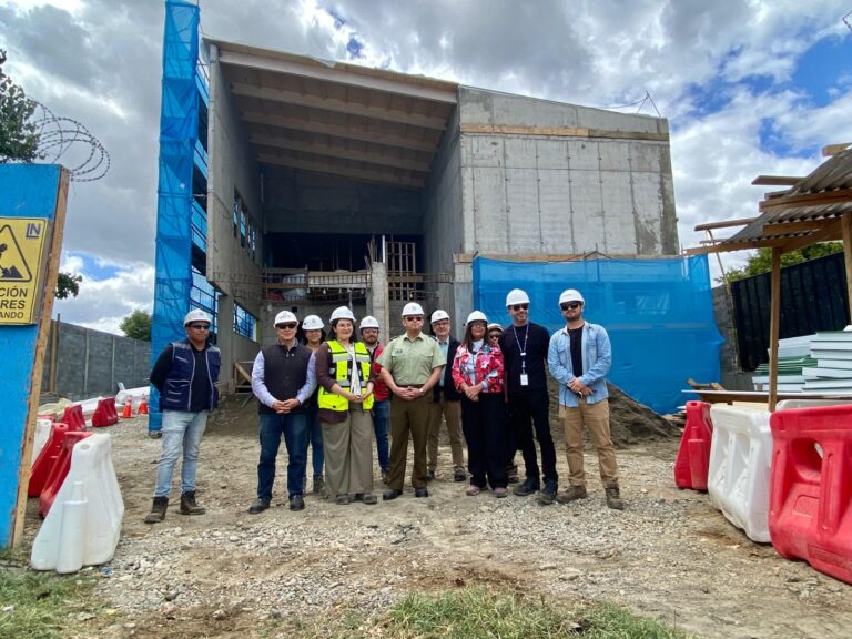 Un 45% de avance presenta construcción del nuevo Retén de Carabineros en barrio Las Ánimas 